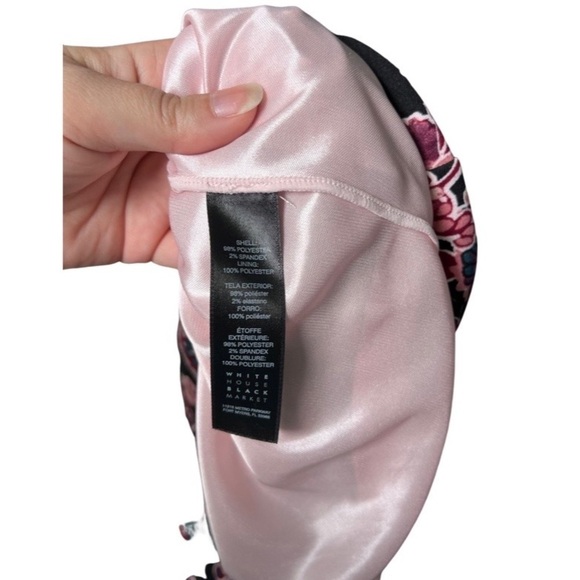 WHITE House Black Market Floral Dress Sz 16 In Great Condition - Picture 10 of 10